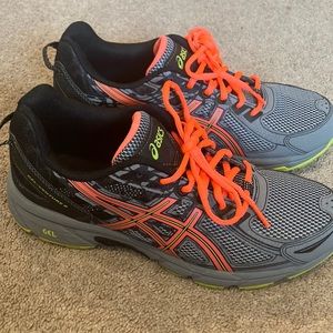 Asics Womens Gel Venture 6 T7G7Q Gray Running Shoes Sneakers Size 9.5 26.0cm,